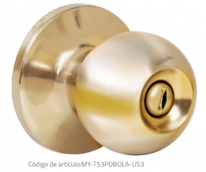 Pomo bola recámara lock